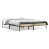 Estructura cama madera ingeniería metal roble Sonoma 140x190 cm