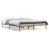 Estructura cama madera ingeniería metal roble Sonoma 135x190 cm