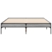 Estructura cama madera ingeniería metal gris Sonoma 135x190 cm