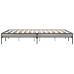 Estructura cama madera ingeniería metal gris Sonoma 135x190 cm