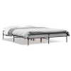 Estructura cama madera ingeniería metal gris Sonoma 120x190 cm