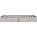 Estructura cama madera ingeniería metal gris Sonoma 100x200 cm