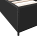 Estructura de cama madera de ingeniería y metal negra 75x190 cm