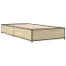 Estructura cama madera ingeniería metal roble Sonoma 75x190 cm