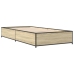 Estructura cama madera ingeniería metal roble Sonoma 75x190 cm