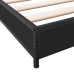 Estructura de cama madera de ingeniería y metal negro 200x200cm