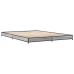 Estructura cama madera ingeniería metal gris Sonoma 120x200 cm