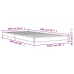 Estructura cama madera ingeniería metal marrón roble 100x200 cm