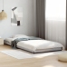 Estructura cama madera ingeniería metal gris Sonoma 75x190 cm