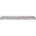 Estructura cama madera ingeniería metal gris Sonoma 75x190 cm