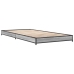 Estructura cama madera ingeniería metal gris Sonoma 75x190 cm