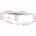 Estructura cama madera ingeniería metal roble humo 100x200 cm