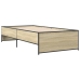Estructura cama madera ingeniería metal roble Sonoma 75x190 cm