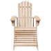 Silla Adirondack con otomana madera maciza de abeto