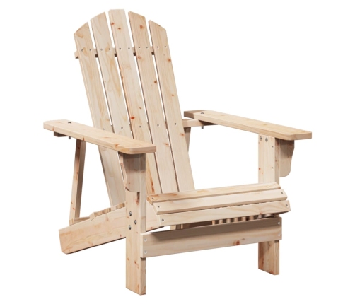 Silla Adirondack con otomana madera maciza de abeto