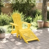 Silla Adirondack con otomana madera maciza de abeto amarillo