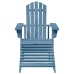 Silla Adirondack con otomana madera maciza de abeto azul