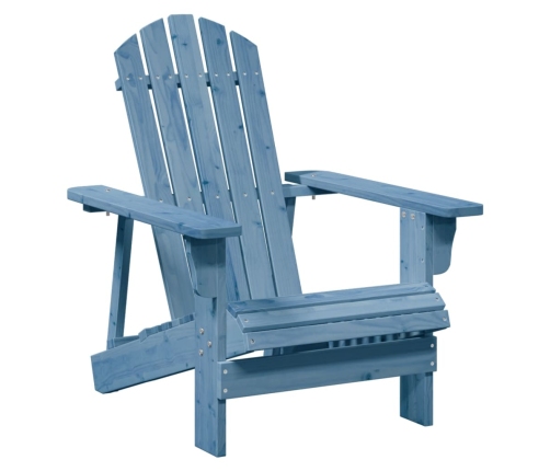 Silla Adirondack con otomana madera maciza de abeto azul