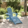 Silla Adirondack con otomana madera maciza de abeto azul