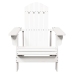 Silla Adirondack madera maciza de abeto blanco 69x85x90,5 cm