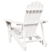 Silla Adirondack madera maciza de abeto blanco 69x85x90,5 cm