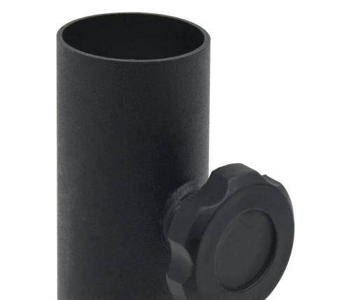 Base de sombrilla para mástil de Ø32/34/38 mm acero negro mate