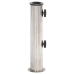 Base de sombrilla para mástil Ø38/48 mm acero inoxidable plata