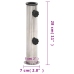 Base de sombrilla para mástil Ø38/48 mm acero inoxidable plata