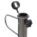 Soportes de sombrilla con púas 2 uds acero galvanizado 19x42 cm
