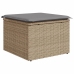 Set de sofás de jardín 11pzas con cojines ratán sintético beige