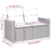 Set de muebles de jardín 6 pzas y cojines ratán sintético gris