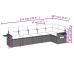 Set de muebles de jardín 6 pzas y cojines ratán sintético gris