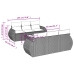 Set sofás de jardín 7 piezas y cojines ratán sintético beige