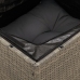 Set de sofás de jardín y cojines 8 piezas ratán sintético gris