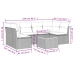 Set de comedor de jardín 7 pzas y cojines ratán sintético negro