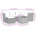 Set sofás de jardín 7 piezas y cojines ratán sintético beige