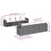Set de muebles de jardín 9 pzas y cojines ratán sintético gris
