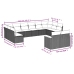 Set sofás de jardín 7 piezas y cojines ratán sintético beige