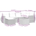 Set sofás de jardín 7 piezas y cojines ratán sintético beige
