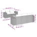 Set de muebles de jardín 6 pzas y cojines ratán sintético gris