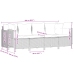 Set comedor de jardín 5 piezas y cojines ratán sintético marrón