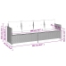 Set comedor de jardín 5 piezas y cojines ratán sintético marrón