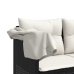 Set de muebles de jardín 5 pzas y cojines ratán sintético negro