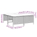 Set de muebles de jardín 5 pzas y cojines ratán sintético negro