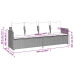 Set comedor de jardín 5 piezas y cojines ratán sintético marrón