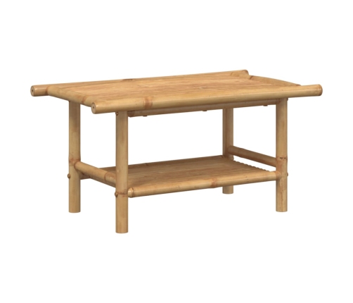 Mesa de centro de bambú 70x40x35 cm