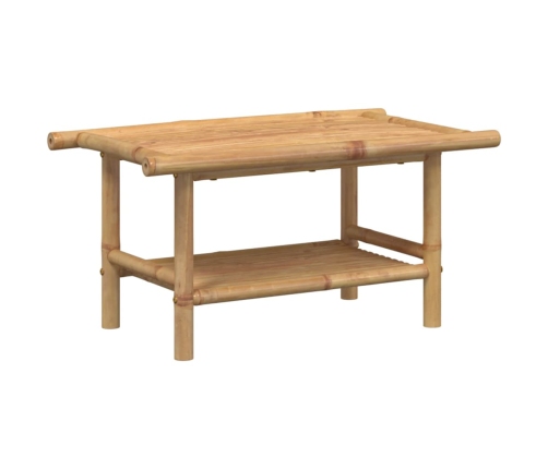 Mesa de centro de bambú 70x40x35 cm