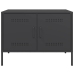 Mueble de TV acero negro 68x39x50,5 cm