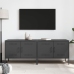 Muebles de TV 2 piezas acero negro 68x39x50,5 cm