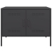 Muebles de TV 2 piezas acero negro 68x39x50,5 cm